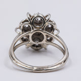 Винтажное кольцо из 18-каратного белого золота с бриллиантом (0.47 карата), 50-е/60-е годы