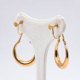 Boucles d'oreilles vintage en or jaune 14 carats, 50