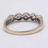 Vintage 18 Karat Weißgold Diamant im Brillantschliff (0.30 Karat) Ewigkeitsring, 60er/70er Jahre