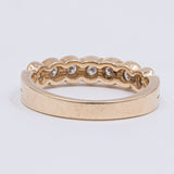 Vintage 14k yellow gold ring with brilliant cut diamonds (0.35ctw), 70s