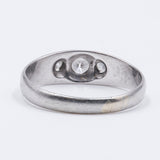 Винтажное мужское кольцо из белого золота с бриллиантами (всего 0,4 карата), 60-е годы