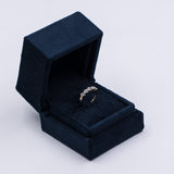 Vintage 18 Karat Weißgold Diamant im Brillantschliff (0.30 Karat) Ewigkeitsring, 60er/70er Jahre