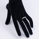 Винтажное кольцо Eternity из белого золота 18 карат с бриллиантом бриллиантовой огранки (0.30 карата), 60-е/70-е годы