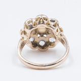 Старинное кольцо из 18-каратного золота с розовыми бриллиантами огранки «корона» (всего 3 карата), начало 900-х годов