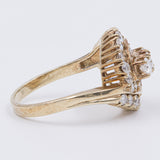 Vintage 14K yellow gold diamond ring (1.57ctw approx.), 70s