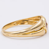 Винтажное кольцо из 18-каратного золота с рубинами квадратной огранки, 70-е годы