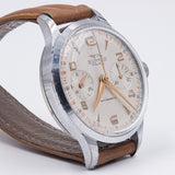 Chronographe-bracelet Subex en métal, années 1960
