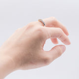 Vintage two-tone 14k gold ring with diamonds (0.10ct), 70s