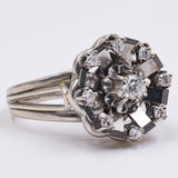 Vintage 18k white gold diamond ring (0.35ctw), 1960s
