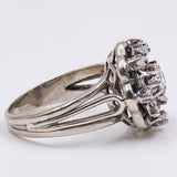 Vintage 18k white gold diamond ring (0.35ctw), 60s