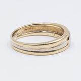 Anillo vintage de oro amarillo de 14k con diamante de 0.20 ct, años 60