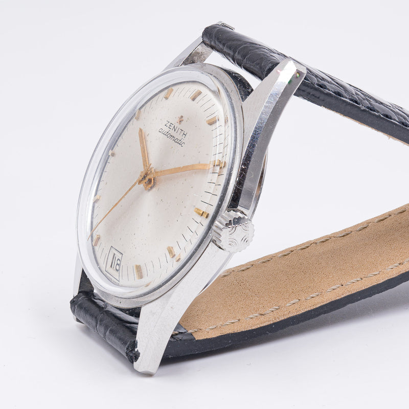 Orologio da polso vintage Zenith automatico in acciaio, anni '60