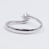 18K white gold solitaire ring with brilliant cut diamond (0.35 ct approx.)