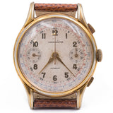 Chronomètre chronographe plaqué or, années 50