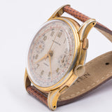 Chronomètre chronographe plaqué or, années 50