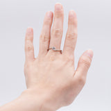 18K white gold solitaire ring with brilliant cut diamond (0.35 ct approx.)