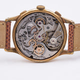 Chronometer vergoldeter Chronograph, 50er Jahre