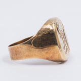 Vintage ring in 14k yellow gold with a diamond of about 0.15 ct, from the 1950s