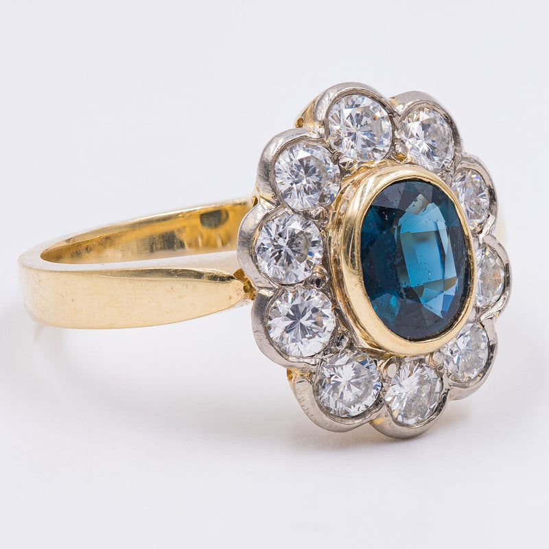 Anello Cocktail House Of Harlow 1960 A Testa Di Freccia, Placcato Oro 14k E Teal - Foto 3