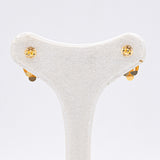 Boucles d'oreilles vintage en or jaune 18 carats, années 70/80