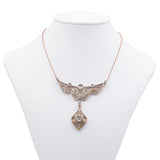 Liberty necklace in 14K gold with rose cut diamonds, 10s / 20s