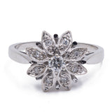 Vintage 14K white gold diamond ring (approx.0.30ctw), 60s