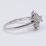 Vintage 14K white gold diamond ring (approx.0.30ctw), 60s