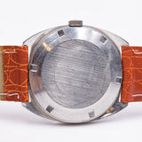 Montre bracelet Bulova en acier automatique avec date avec cadran noir, années 60/70