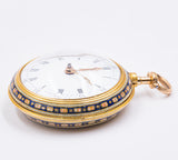 Orologio da tasca in oro e smalti Joseph Martineau & son. Londra 1793