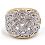 Винтажное кольцо Recarlo из 18-каратного золота с бриллиантами (0.50 карата), 80-е годы