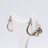 Antike Ohrringe aus 18 Karat Weißgold mit Diamanten (0.20 Karat), 30er / 40er Jahre