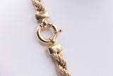 Unoaerre vintage 18K two-tone gold necklace, 70s
