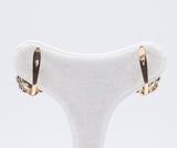 Antike Ohrringe aus 18 Karat Gold mit Diamanten im Rosettenschliff, Anfang des 900. Jahrhunderts