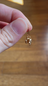 Boucles d'oreilles pendantes vintage en or 18 carats, 60