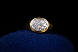 Vintage-Ring aus 18 Karat Gold mit Diamanten