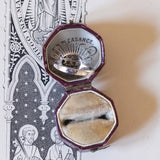 Vintage 14K white gold ring with brilliant cut diamonds (approx. 2.20ctw), 60s / 70s