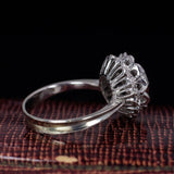Vintage 18K white gold diamond ring, 50s - Antichità Galliera