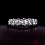 Vintage Ring signiert Damiani, in 18 Karat Weißgold und Diamanten - Antichità Galliera