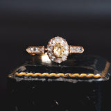 Винтажное золотое кольцо с бриллиантом 18 карат, 50-е годы