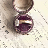 Vintage 14K Goldring mit Diamanten im Brillantschliff (ca. 0.35ctw.), 60er