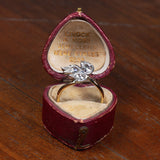 Ring aus einer 18 Karat Gold- und Silberbrosche mit Diamanten, Anfang des 900. Jahrhunderts