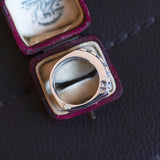 Gianni Carità articulated ring in 18K white gold with brilliant cut diamonds