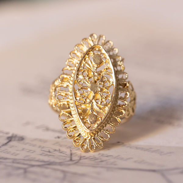 Vintage 18K gold ring