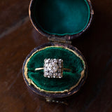 Vintage 18 Karat Weißgold Ring mit Diamanten (Mitte ca. 0.30 ct), 50er Jahre