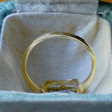 Antiker Ring aus 18 Karat Gold mit Smaragd und Rosetten, 40er Jahre - Antichità Galliera