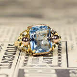 Vintage 14 Karat Goldring mit Topas, 50er Jahre - Antichità Galliera