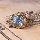 Antiker Ring aus 18 Karat Gold mit Topas, 40er Jahre