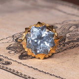 Antiker Ring aus 18 Karat Gold mit Topas, 40er Jahre