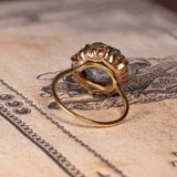 Antiker Ring aus 18 Karat Gold mit Topas, 40er Jahre