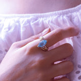 Vintage 18 Karat Gold Ring mit Topas und Zirkonen, 60er Jahre - Antichità Galliera